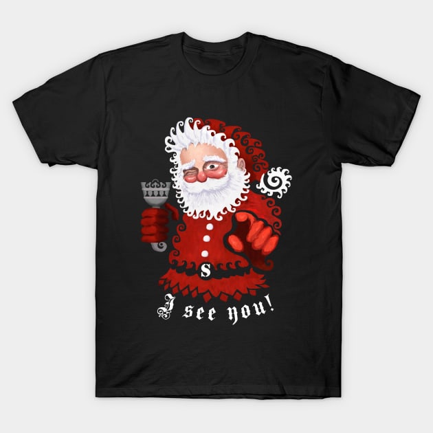 Santa T-Shirt by ArtForge
